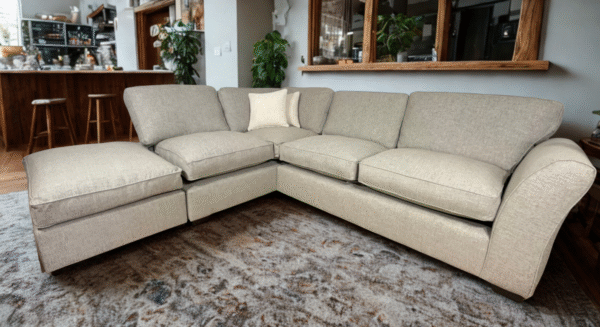 Brand New Chichester corner sofa & footstool