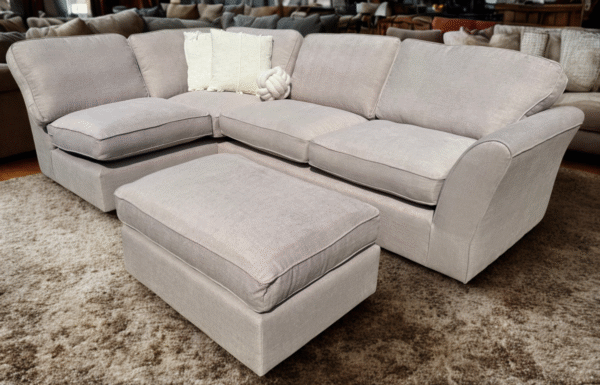 Brand New Chichester corner sofa & footstool